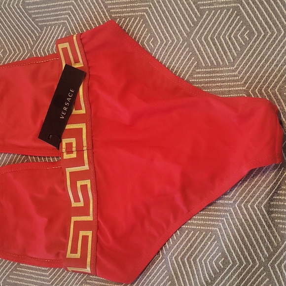 Versace Red and Gold Swimwear - Picture 5 of 6
